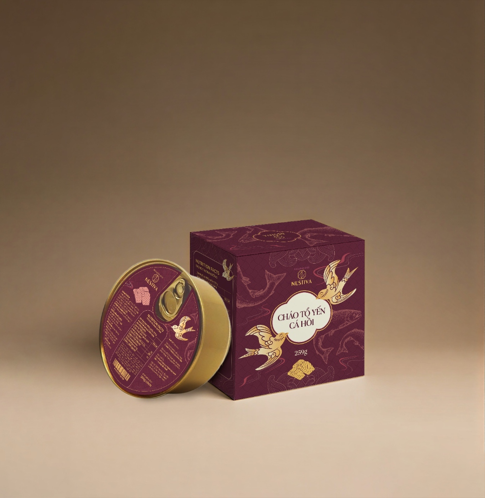 Cháo Tổ Yến Cá Hồi